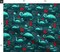 Loch Ness Monster Nessie Teal Blue Red Scotland Mythology Cryptozoology Custom Printed Fabric by Spoonflower Various Fabrics by the Yard or Fat Quarter